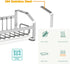 Kitchen Sink Sponge Holder, 304 Stainless Steel Kitchen Soap Dispenser Caddy Organizer, Countertop Soap Dish Rack Drainer with Removable Drain Tra...