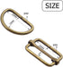 1 inch Metal Buckles, 25pcs Metal D Ring Semi-Circular D Rings and 25pcs Adjustable Slides Buckle for Hardware Belt Bags DIY Craft Accessories - B...