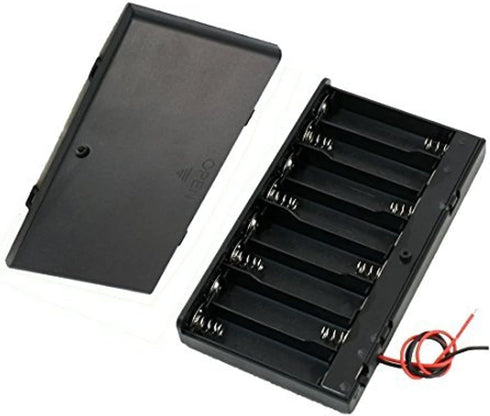 CO-RODE 8 x AA 12V Battery Holder Case Box Wired ON/Off Switch w Cover Pack of 2...