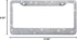 White Rhinestone Bling License Plate Frame for Women, Metal Rust-Proof Car Plate Frame Cute Bling Car Accessories for Women Girls (1)...