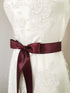 Ribbonitlux 4" Wide Double Face Satin Ribbon 5 Yards (277-Burgundy), Set for Grand Opening Ceremonies, Ribbon Cutting, Chair Sashes, Wedding and C...