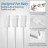 60Pcs Baby Tongue Cleaner, Baby Toothbrush, Disposable Baby Mouth Cleaner, Soft Gauze Toohthbrush Newborn Oral Cleaning Stick Dental Care for 0-36...