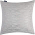 Silver Couch Throw Pillow Cover 1pc 20X20inch Ecru White Textural Linen Look Metallic Print Rhombus Wavy Geometric Decorative Pillowcase Christmas...