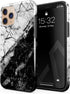 BURGA Phone Case Compatible with iPhone 11 PRO - Hybrid 2-Layer Hard Shell + Silicone Protective Case -Fatal Contradiction Black and White Marble ...