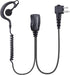 (2 Pack) Walkie Talkie Earpiece, 2-Pin 2.5mm/3.5mm G Shape Walkie Talkie Headset with PTT Mic, Compatible with Motorola Two-Way Radios...