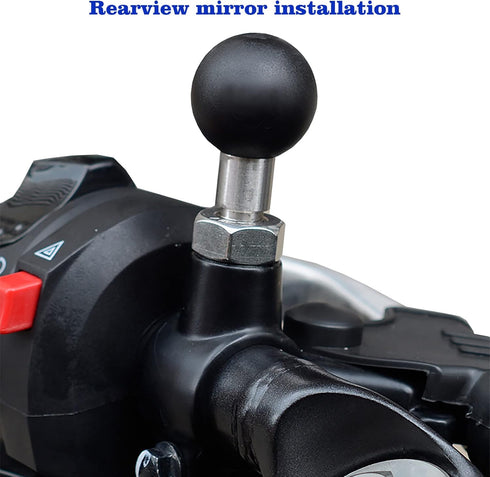 1 inch Ball Mount Adapter Threaded Post M8x1.25mm Compatible with RAM Mounts for Action Camera Tripod Ball Adapter Bike Motorcycle ATV Rearview Mi...