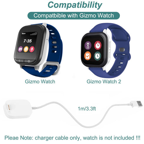 Charger for Gizmo Watch 3 2 1, Replacement Charging Cable Cord for Gizmo Watch Kids Smartwatch (3.3ft/1m)...