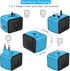 Travel Adapter Worldwide, Universal International Power Plug Adapter W/2.4A 3xUSB-A and 3.0A Type-C Wall Charger, European Travel Plug Adapter for...