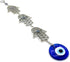 Demiwares Evil Eye Protection Charm, Hamsa Fatima Holy Hand with Evil Eye Glass, Metal Wall Hanging Home Decor for Good Luck and Blessings, Handma...