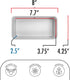 Fat Daddio's BP-5642 Anodized Aluminum Bread Loaf Pan, 7.75 x 3.75 x 2.5 inch...