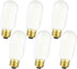 Leools E26 LED Bulb 6W Equivalent e26 led Bulb 60 Watt Dimmable Daylight 4000K Frosted Glass E26 Edison Bulb AC120V 600lm Tubular T14 T45 LED Bulb...