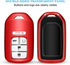 QBUC for Honda Key Fob Cover with Keychain,Soft TPU Full Cover Protection Key Fob Shell Compatible with Honda Accord Civic CRV HRV Pilot Odyssey P...