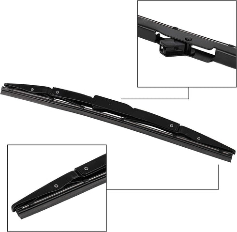 Unifizz Rear Windshield Wiper Blade Wiper Arm Set for Honda CR-V 2012-2016 320mm 12.5 inch...