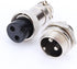 Yosoo M16 16mm 2 Pin Screw Type Electrical Aviation Plug Socket Connector Used in and Electronic Connector of Aviation (2 Pin)...