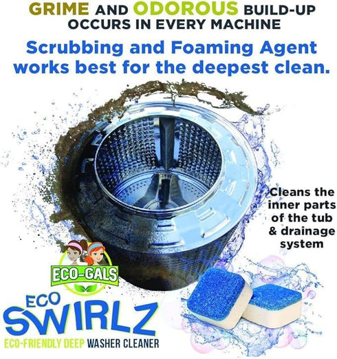 Eco Swirlz Washing Machine Cleaner, 24 Count...