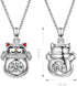 Lucky Fortune Cat Pendant Necklaces for Women Girls Sterling Silver Dancing Crystal Cubic Zirconia Choker Chains Necklace 18 Inch Chain Dainty Jew...