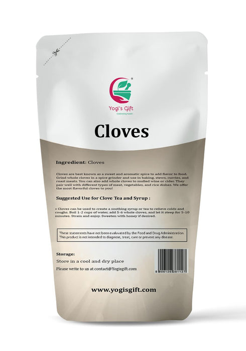 Cloves Whole 4 Oz | Fresh and Flavorful Hot Spice for Tea, Chai, Savory, Desserts and More | Whole Cloves for Oral Health | by Yogi’s Gift®...