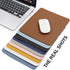 Mouse Pad, Medium PU Leather Mousepad with No Logo Design, Computer Mouse Mat with Non-Slip Suede Base for Gaming, Desk, Wireless, Laptop, Travel,...