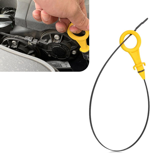 1 PC Car Engine Oil Dipstick, Waterproof Metal Vehicle Engine Oil Tank Measuring Tools, Part Replacement OEM #06J115611F/06H-115-611E Compatible w...