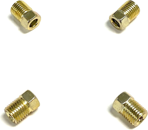 The Stop Shop Inverted Flare Steel Metric 10x1mm Brake Line Fittings For 3/16 Inch Tubing (Pack of 4)...