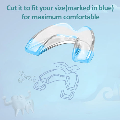 Night Guard for Teenagers & Ladies Teeth Grinding, Medium Size, 4 Pack Moldable Night Guard for Clenching Teeth | Stops Bruxism and Tmj | Includin...