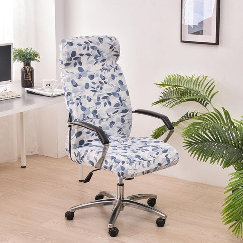 Stretch Office Chair Cover Slipcover, Soft Fit Universal Desk Rotating Chair, High Back Computer Chair, Removable Washable Anti-Dust Spandex Chair...
