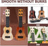 Kisangel 1pc Wooden Kids Ukulele Toy Toddler Guitar Classical Instrument Ukulele Musical Toy for Preschool Children (Beige)...