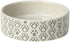 PetRageous 18428 Paws Shallow Round Stoneware Dog Bowl 5-Inch Width and 1.5-Inch Height 1.5-Cups Capacity, Grey...