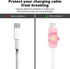 Cable Protector Compatible for iPhone Charger Cover Cute Kawaii Pink Cherry Blossoms Flowers Design,Data Line USB Wire Cable Saver Phone Charging ...