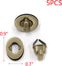MY MIRONEY 0.91" x 0.67" Oval Twist Turn Locks Antique Bronze Oval Purses Locks Clutches Closures Turn Lock Clasp Pack of 5...