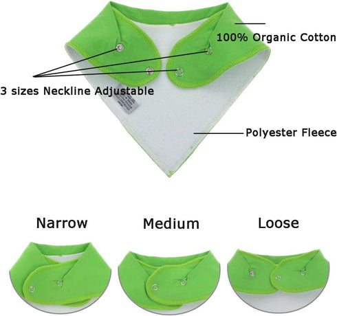 10 Pack Baby Bibs Plain Baby Bandana Drool Bibs for Drooling and Teething, Super Absorbent&Soft Bibs for Baby Boys and Girls...