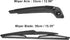 X AUTOHAUX 15inch Car Rear Windshield Wiper Blade Arm Set for Volvo V70 2004 2005 2006 2007...
