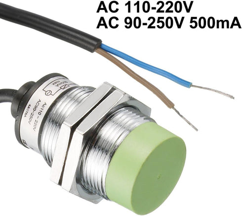 uxcell 1-15mm Inductive Proximity Sensor Switch Detector NO AC 110-220V AC 90-250V 500mA 2-Wire PR30-15AO...
