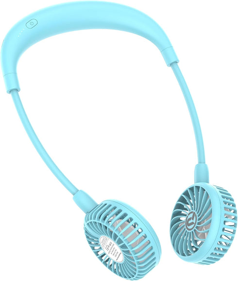 Portable Neck Fan Rechargeable Hand Free Personal Fan Mini Wearable Fan Battery Operated USB Fan for Women Kids Sport Work Travel, Large...