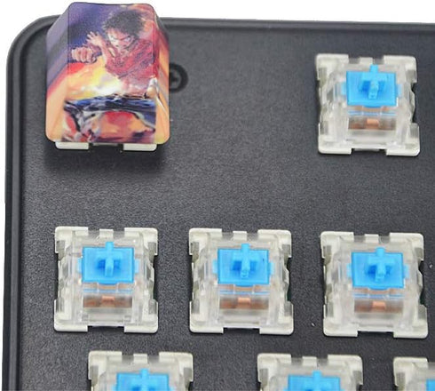 Monkey D Luffy PBT Mechanical Keyboard Keycap Personality Keycap(Cherry switches)...