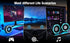 Computer PC Speakers USB Powered 3.5mm AUX Jack Volume Control Ice-Blue LED Light HiFi Stereo Sound Quality Mini Gaming Desktop Monitors Laptops S...