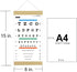 Eye Chart, Snellen Eye Chart for Eye Exams 10 Feet with Wood Frame 8x15 Inches, Canvas Low Vision Eye Test Wall Chart with Color Bars for Color Vi...