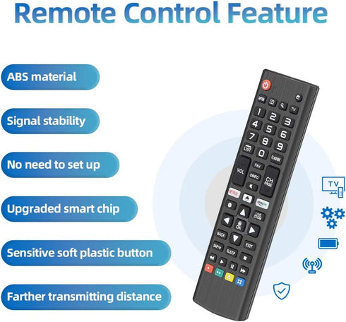 Gvirtue AKB75095307 Universal Replacement Remote Control for All LG TV Remote, Compatible Compatible with All Models for LG LED OLED LCD UHD HDTV ...
