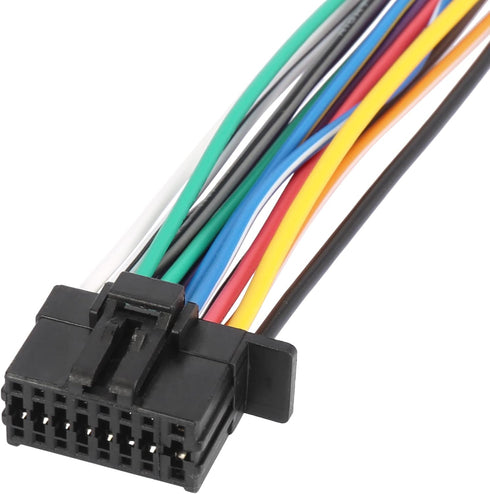 X AUTOHAUX Car Stereo CD Player Wiring Harness Wire Radio Adapter Install Plug 15 Pins for Kenwood...