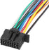 X AUTOHAUX Car Stereo CD Player Wiring Harness Wire Radio Adapter Install Plug 15 Pins for Kenwood...