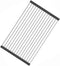 Stainless Steel Roll Up Dish Rack Over The Sink Roll Out Dish Drying Rack for Kitchen Dishes,Cups...