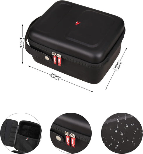 Mchoi Projector Case Fits for XGIMI MoGo 2 Mini Portable Projector, Shockproof Waterproof Portable Projector Travel Protective Case, Black, Case O...