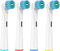 Toothbrush Heads for Oral B, 4 Pack Professional Electric Toothbrush Replacement Heads Compatible with Oral B Braun, Medium Soft Dupont Bristles R...