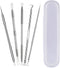 Pimple Popper Tool Kit,Blackhead Remover Tool 5 Pcs Blackhead Extractor Tool for Face Comedone Zit Acne Whitehead Blemish, Stainless Steel Extract...