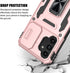 for Samsung Galaxy A13 5G Case, for Galaxy A13 4G Case, Shockproof Phone Case & Sliding Camera Cover & Ring Holder Kickstand with Screen Protector...