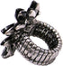 Rosemarie Collections Women's Dazzling Crystal Marquis Leaf Cluster Statement Stretch Cocktail Ring...