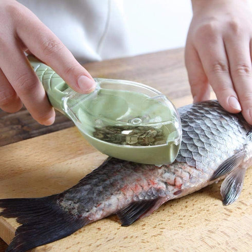 Gnker Fish Scaler Skin Brush Scraping Fishing Brush Fast Remove Fish knife Cleaning Peeler Scaler Scraper...