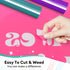 TransWonder Puff-Vinyl-Heat-Transfer - 8Pcs 3D Puff Heat Transfer Vinyl for T-Shirts, 12x10" Puff HTV Vinyl Bundle for Cricut Silhouette Cameo Hea...