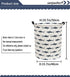 Kids Laundry Hamper,Canvas Shark Hamper Collapsible Boys Storage Baskets for Boys Room Decor,Nursery Hamper,Toy Organizer,(Shark)...