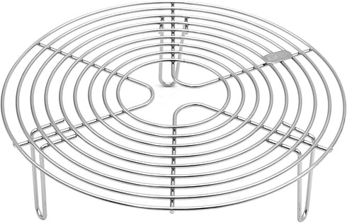 Round Steamer Rack and Cooling Rack,Stainless Steel Pot Trivet, Cooking Rack,Wire Steamer Kettle Rack Holder, Air Fryer Cooking Steamer Rack for B...